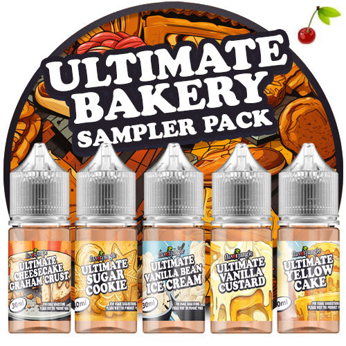 Ultimate 10ml Bakery Sampler Pack by FlavorJungle (5 Pack) Ultimate 10ml Bakery Sampler Pack by FlavorJungle (5 Pack)