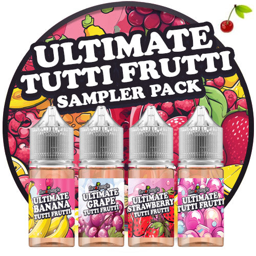 Ultimate 10ml Tutti Frutti Sampler Pack by FlavorJungle (4 Pack) Ultimate 10ml Tutti Frutti Sampler Pack by FlavorJungle (4 Pack)
