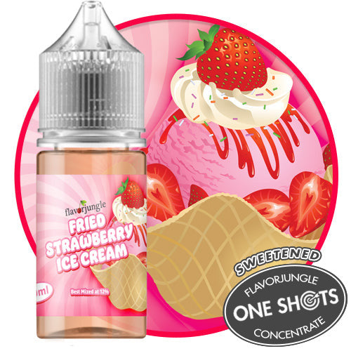 Fried Strawberry Ice Cream One Shots Fried Strawberry Ice Cream One Shots