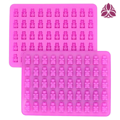 SILICONE GUMMY Square Cube Molds, 2-pack by Lorann, Candy Making